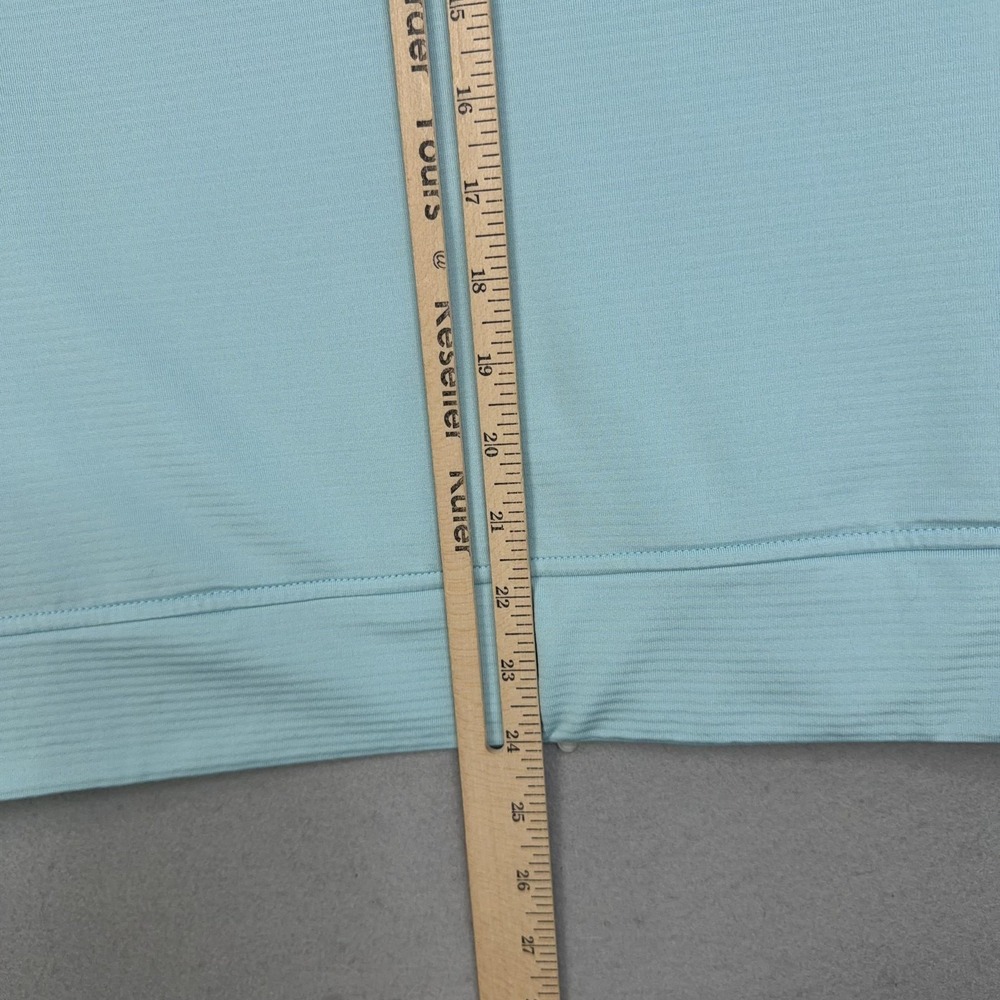 Peter Millar Hoodie Womens Large Blue Full Zip Lightweight Stretch Knit Jacket - Picture 8 of 9
